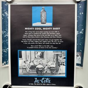 RARE 1974 Vtg Poster 17.5x22.5 IN-COLA Coca Cola Spoof ? Perfection Form Company